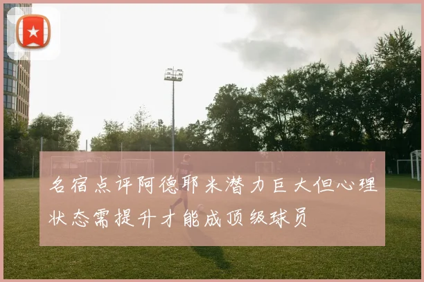 名宿点评阿德耶米潜力巨大但心理状态需提升才能成顶级球员